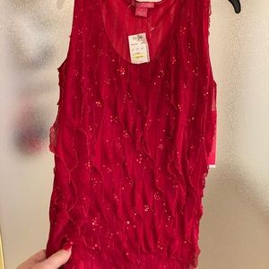 Sleeveless dressy top